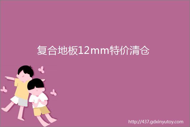 复合地板12mm特价清仓