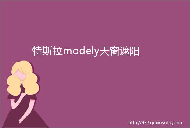 特斯拉modely天窗遮阳