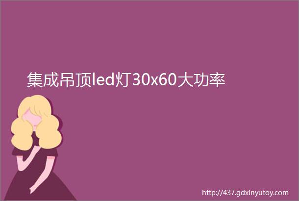 集成吊顶led灯30x60大功率