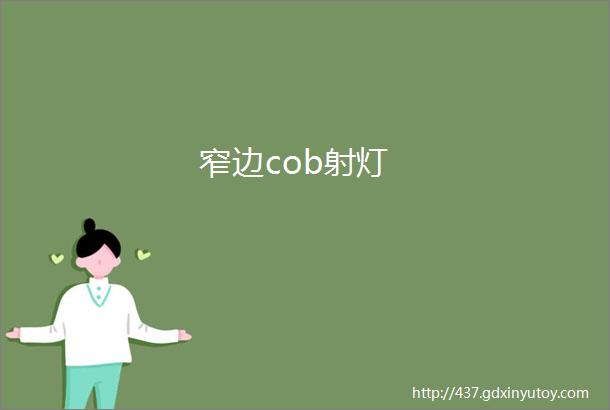 窄边cob射灯