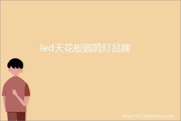 led天花板圆筒灯品牌