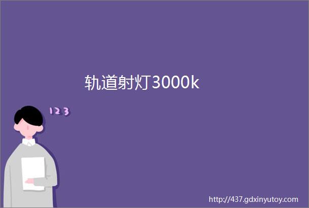 轨道射灯3000k