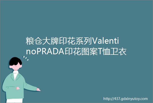 粮仓大牌印花系列ValentinoPRADA印花图案T恤卫衣数码印热转印丝网印刺绣可编辑高清素材200张免费领取